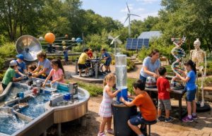 What Types of Activities and Models Are Found in a School Science Park?